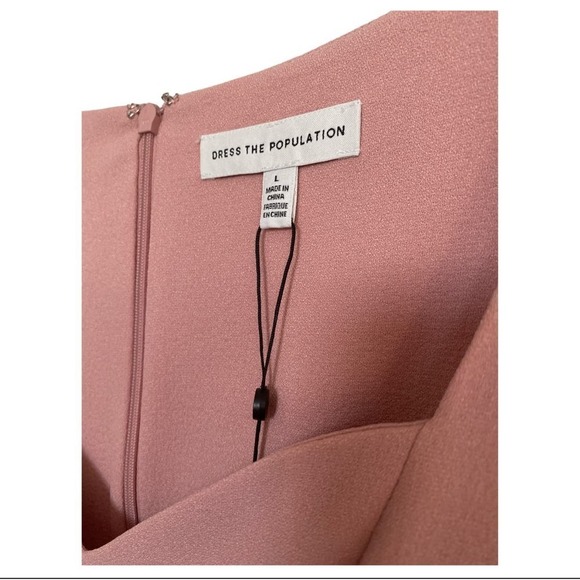 NWT Dress Population Elle Dress Blush - Picture 10 of 11